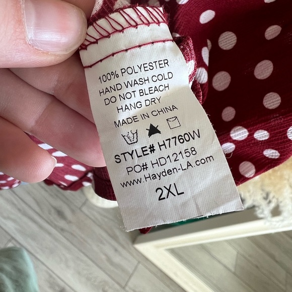 Hayden Polka Dot Tank Top - 2x - Picture 5 of 9